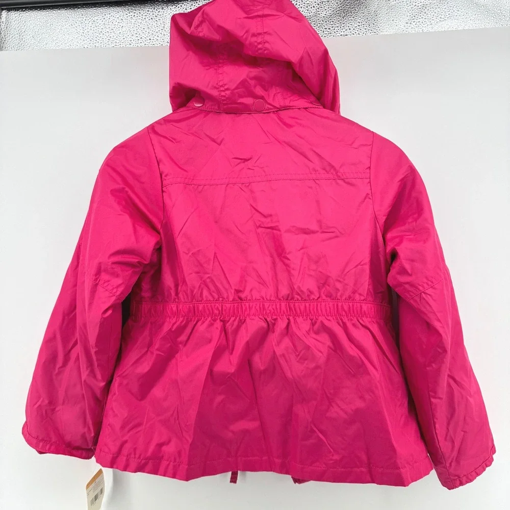 New OshKosh B'gosh‎ 4-in-1 Systems Jacket Girls Size 7 Pink Striped Fleece Liner